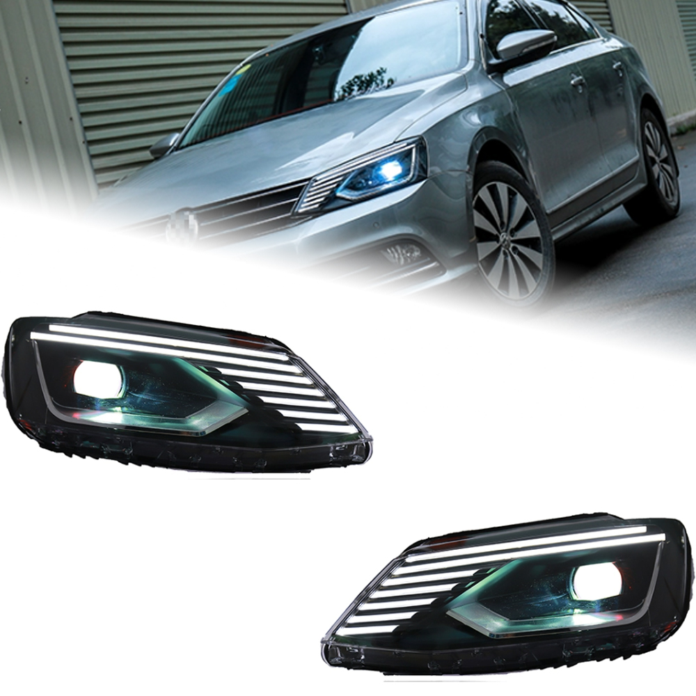 Car Model Head Lamp for VW Jetta 2011-20 18 Jetta Gli LED Headlight Europe Version Daytime Signal Front Light Assembly