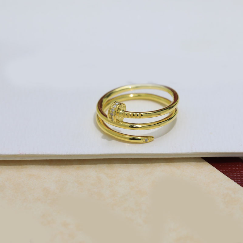 trendy 925 Sterling silver rings for women wedding double rope ring with diamond top version