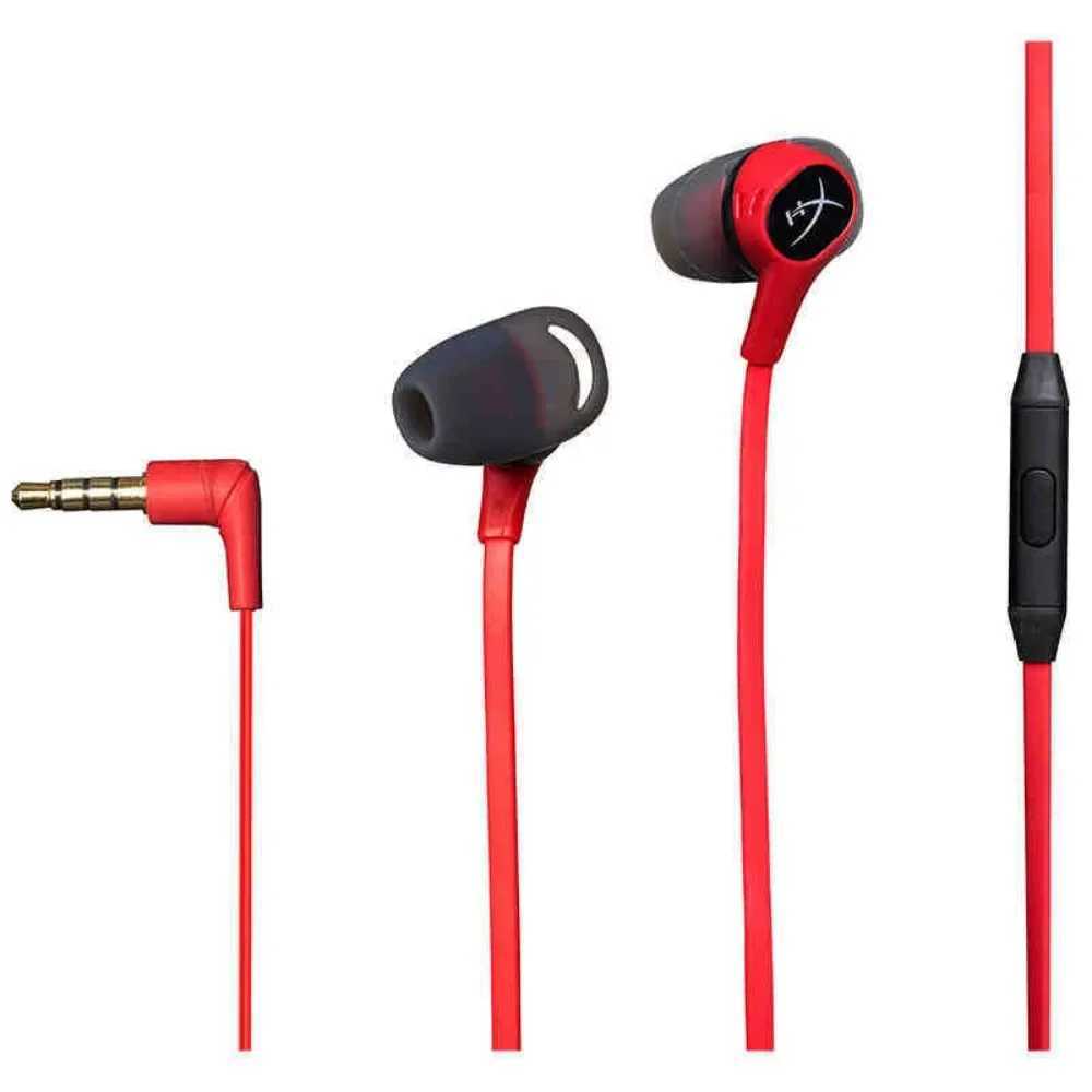 Headsets Original HyperX Cloud Earbuds Gaming Earbuds with Mic Immersive Wired In-game Audio In-Ear Headphone for Huawei gaming headset J240123