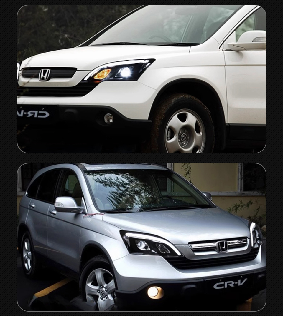 Headlight LED For Honda CRV 2007-2011 Double Lens LED Headlight DRL Hid Bi Xenon Auto Accessories
