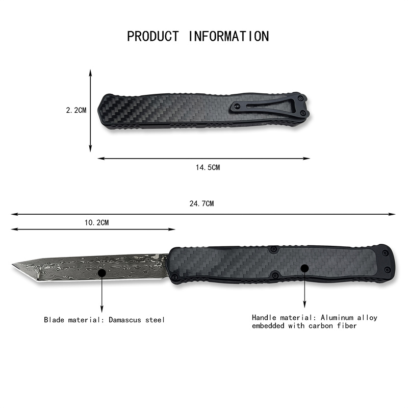 2025 Newest HERETIC Cleric II Assisted Tactical Survival Pocket Knives High Stiffness Damascus Knife EDC Tools 3300 4850 4600 A07 C07 Christmas Gift