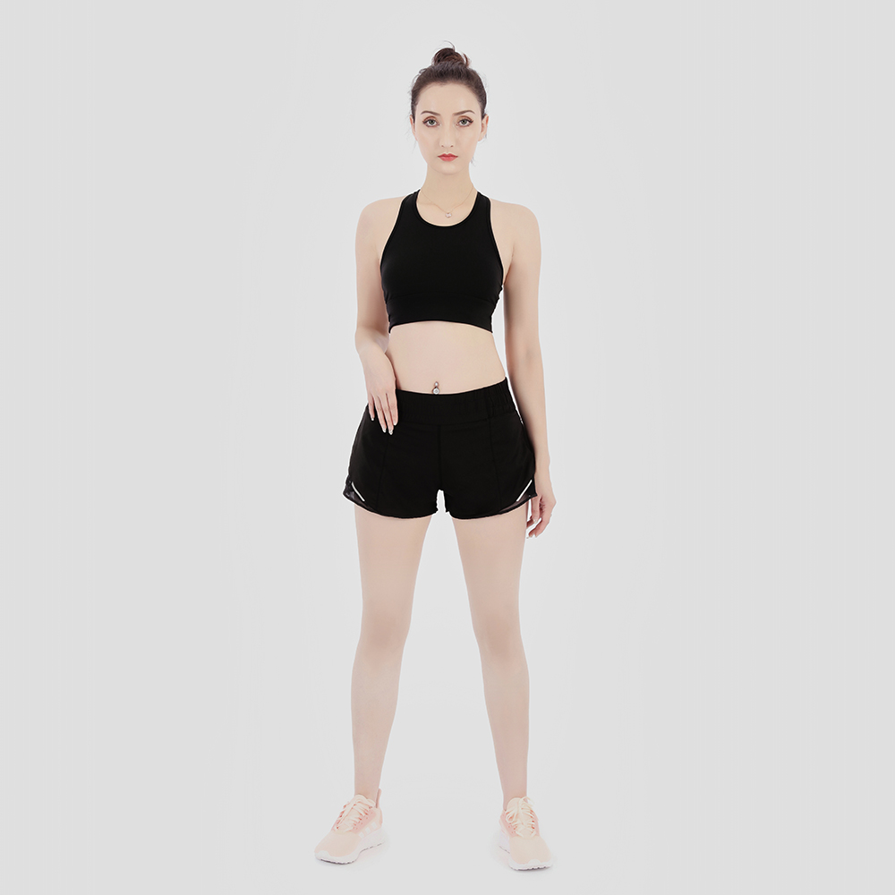 Womens Yoga Shorts High Waist Gym Fitness Training Tights Short Pants Girls Running Elastic Pants Sportswear Pockets