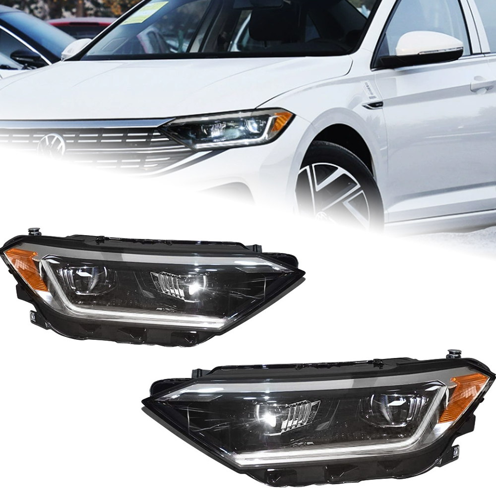 Car Front Lamp for VW Jetta Sagitar 20 19-2023 Jetta mk7 LED Auto Headlight Assembly Upgrade Dynamic Turning Signal Lamp