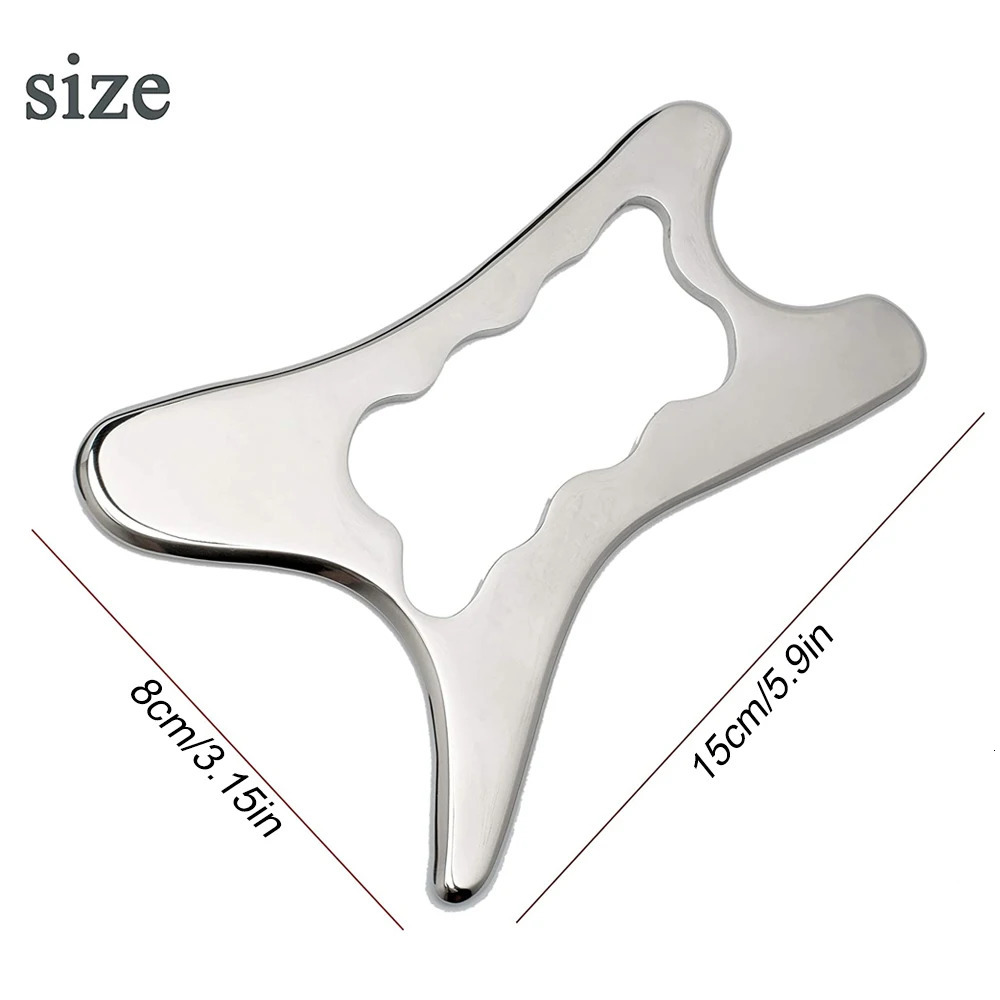 Stainless Gua Sha Tools Steel Scraping Massage Tool IASTM for Relaxing Soft Tissue Reduce Head Neck Back Pain 240118