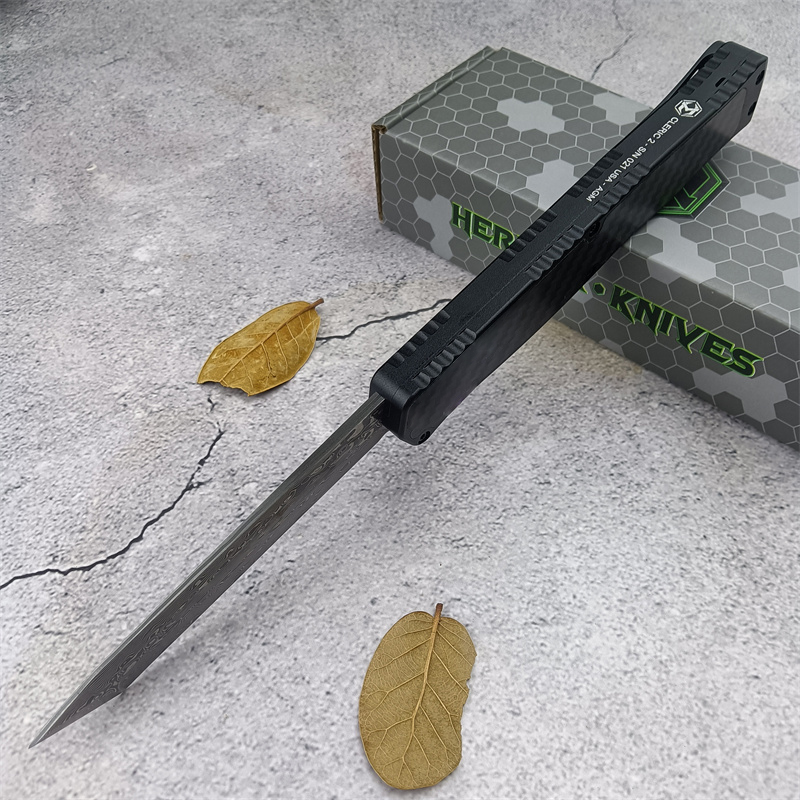2025 Newest HERETIC Cleric II Assisted Tactical Survival Pocket Knives High Stiffness Damascus Knife EDC Tools 3300 4850 4600 A07 C07 Christmas Gift
