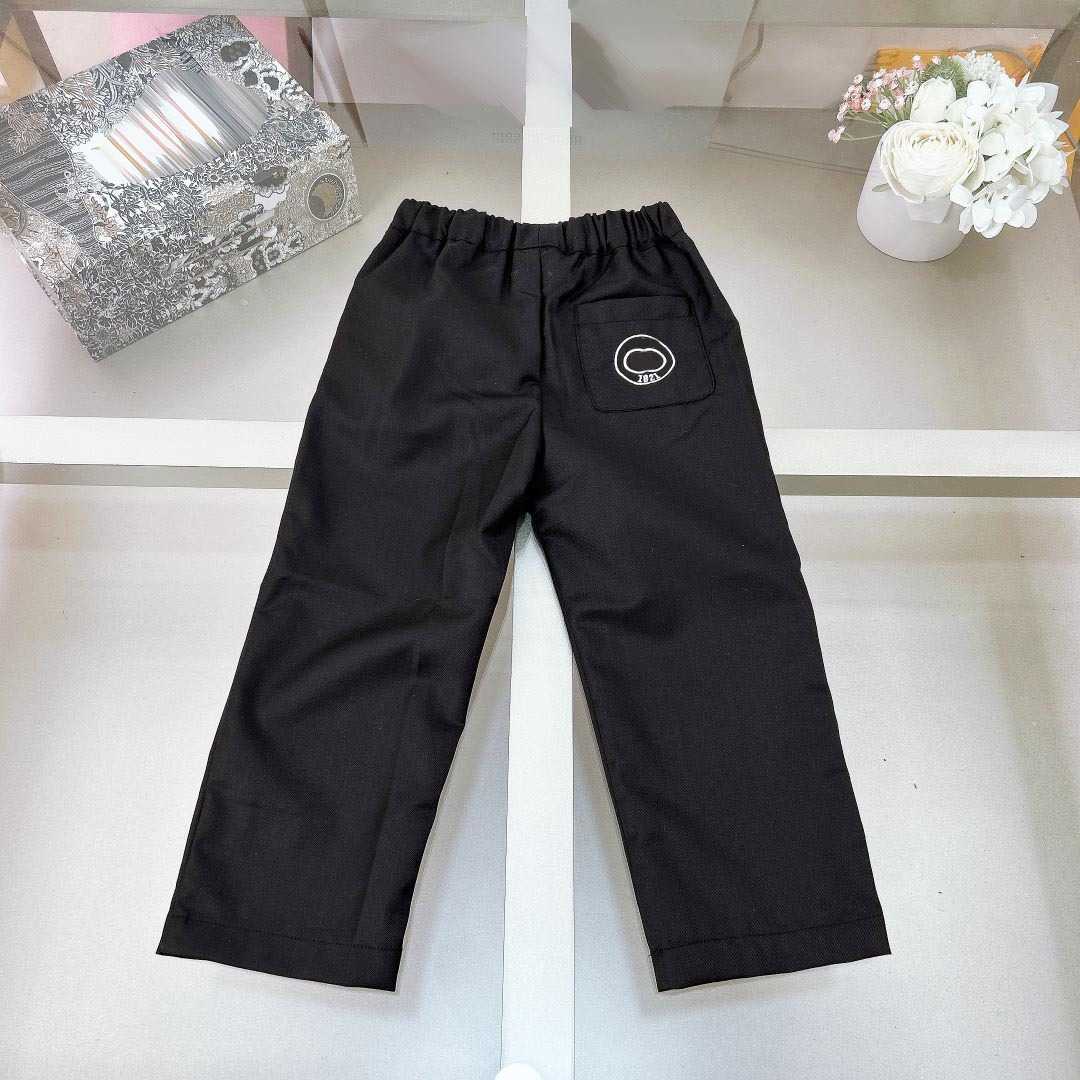 Brand baby Tracksuits Colorful printed lining KIds formal dress Size 100-150 Embroidered logo suit jacket and pants