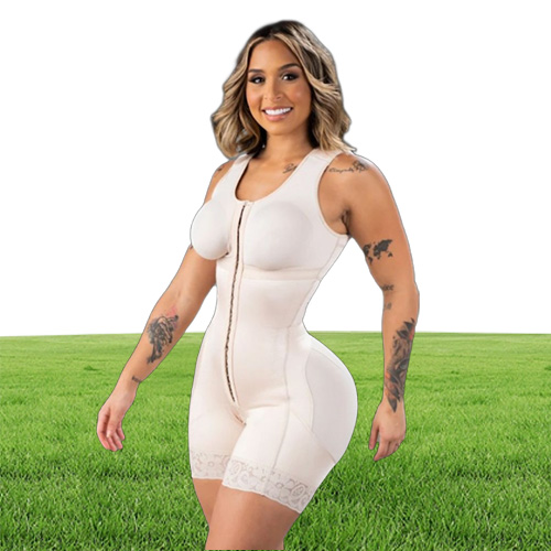 Women039s Shapers Compression Double Full Body Stage 2 Faja With Bra Women Underbust Shapewear Bodysuit Tummy Control Waisttrai8709737