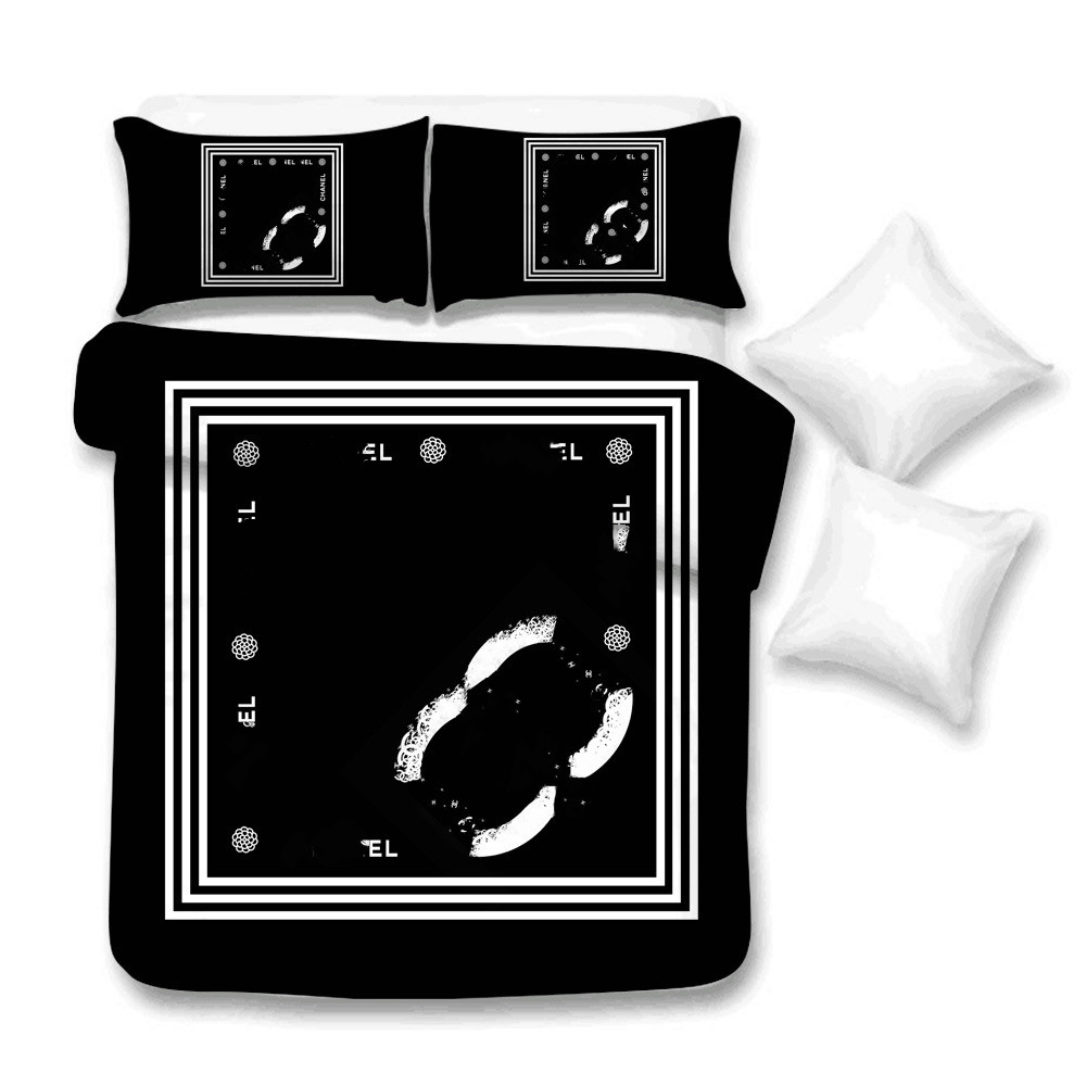 All-match 3d Digital Printed Quilt Cover Pillowcase Bedding Three-Piece Set Foreign Trade Wholesale