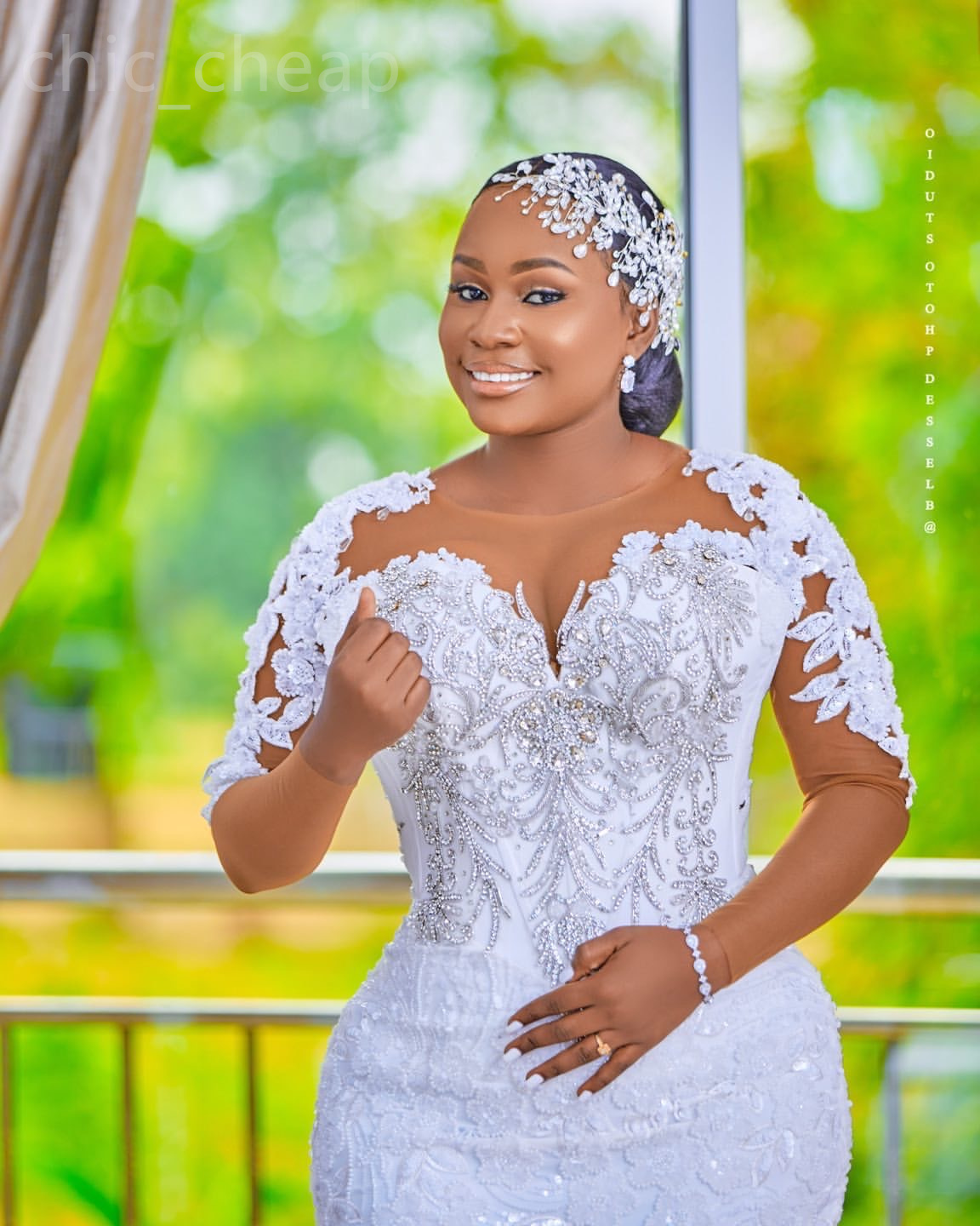 2024 Arabic Aso Ebi Plus Size White Mermaid Wedding Dress Beaded Crystals Sequined Lace Bridal Gowns Dresses ZJ243