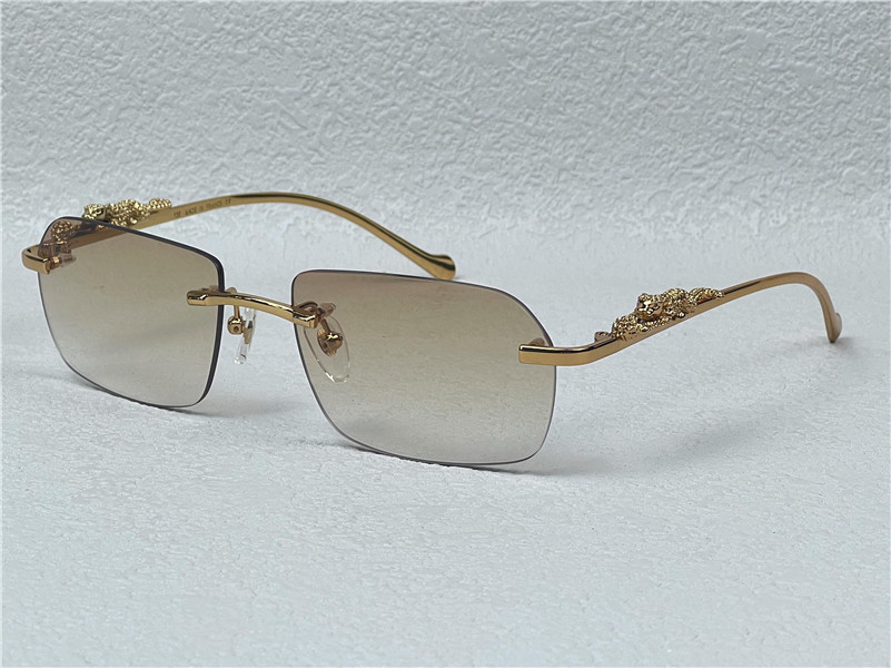 sunglasses new vintage Piccadilly irregular eyewear 36456512 rimless d retro fashion avant-garde design uv400 light color decoration summer glasses