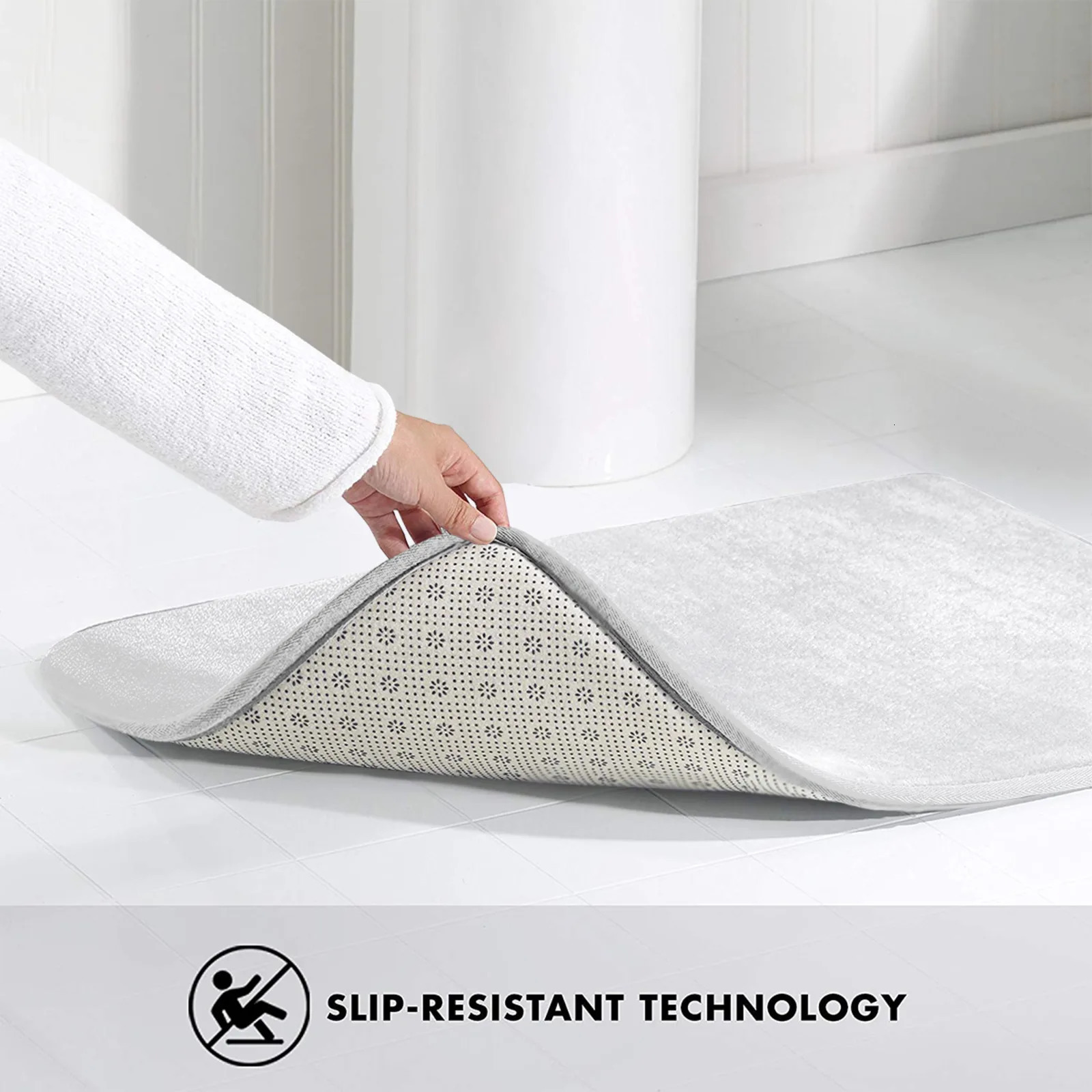 Marble Textured Bath Mat Black White Bathroom Rugs Flannel Anti-Slip Home Decor Bathroom Accessories Sets Floor Doormat Carpet 240122