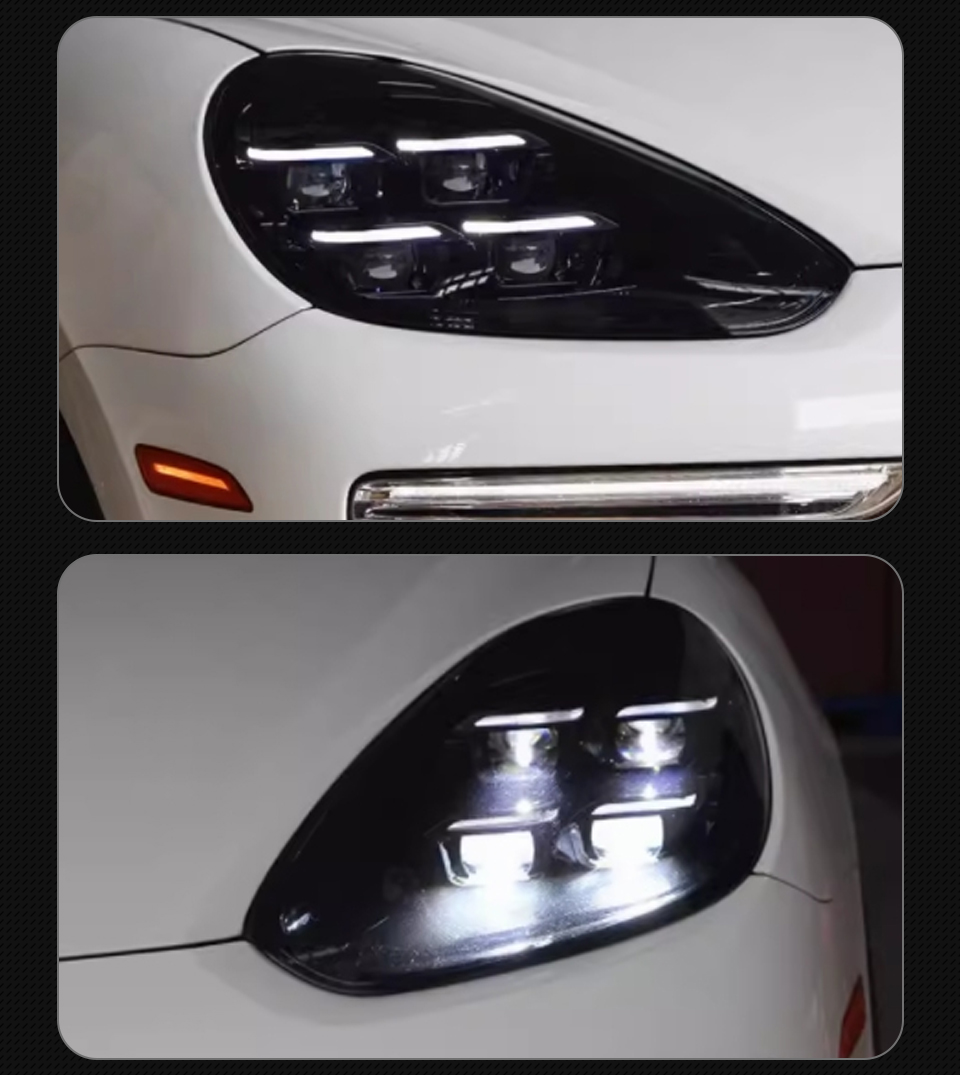 Car Front Lamp For Porsche cayenne 2011-20 18 LED Auto Headlight Assembly Upgrade Dynamic Turning Signal Lamp