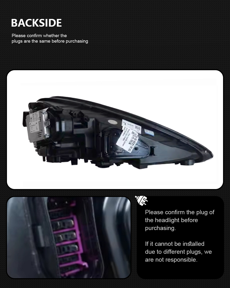 Car Front Lamp For Porsche cayenne 2011-20 18 LED Auto Headlight Assembly Upgrade Dynamic Turning Signal Lamp