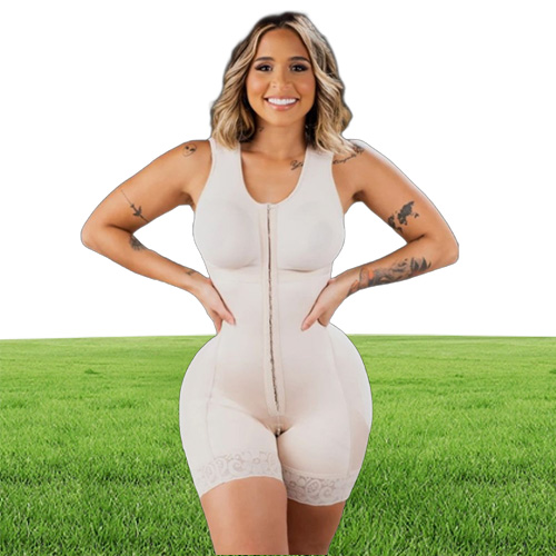 Women039s Shapers Compression Double Full Body Stage 2 Faja With Bra Women Underbust Shapewear Bodysuit Tummy Control Waisttrai8709737