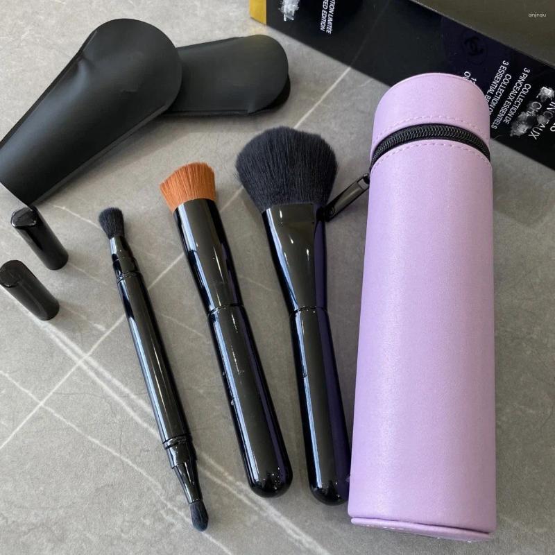 Makeup Brushes CC Collection Of 3 Essential 3PCS Brush Set Drum Blush Foundation Frush Eyeshadow Q240507