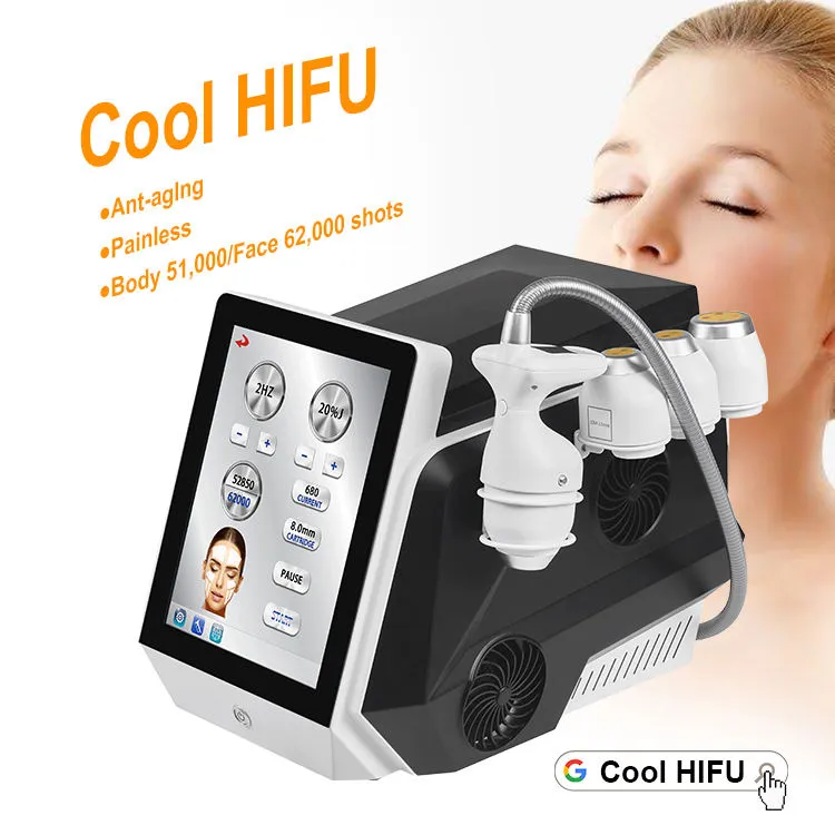 New ICE HIFU Machine newst Technology cold painless 62000 Shots Ultrasound Face Lifting powerful SMAS Anti-aging device Wrinkle Removal Beauty Equipme
