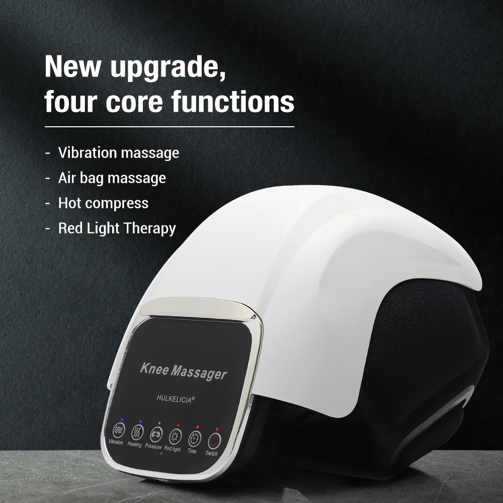 Electric Heating Knee Massager Vibrating Compress Airbag Massage Red Light Joint Arthritis Relaxing Device 240122