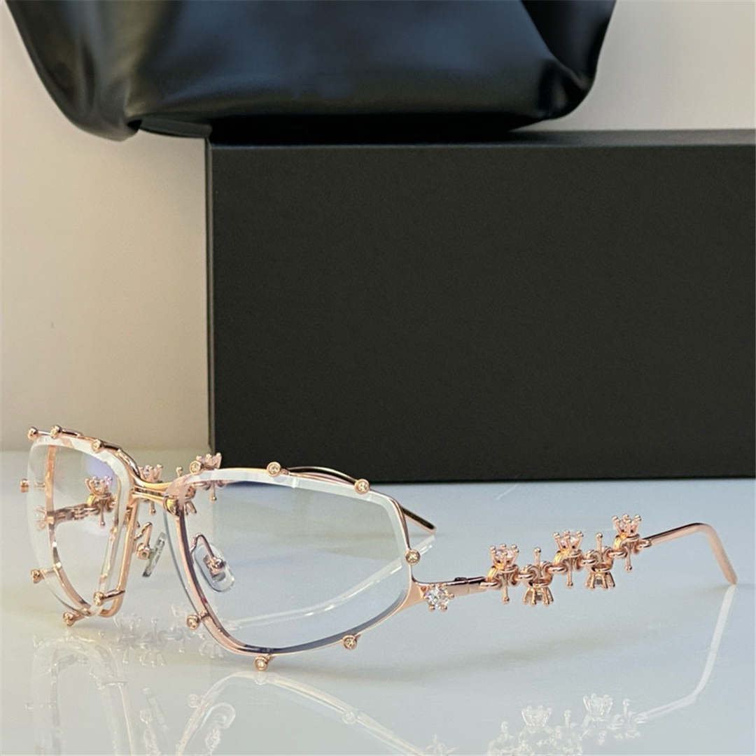 Optical Eyeglasses For Men Women Retro Designer GM Fashion Dia Jewelry Glasses Frame Detailed Elasticity Oval Style Anti-Blue Light Lens Plate With Bo