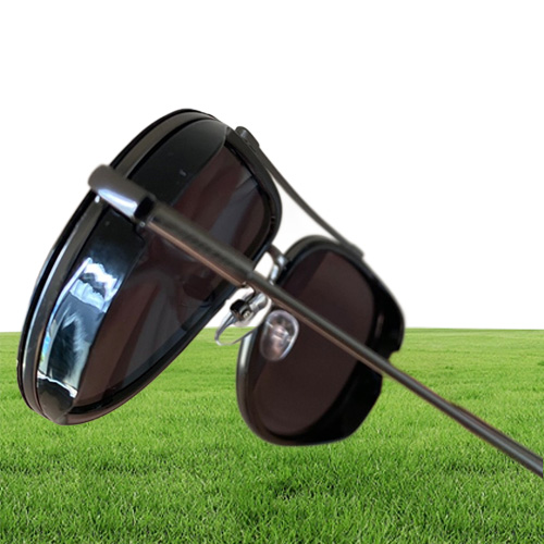 New Bright Brown Metal Frame 60mm Lens Classic Round Sunglasses Men Women High Quality Vintage Driving UV400 Sun Glasses