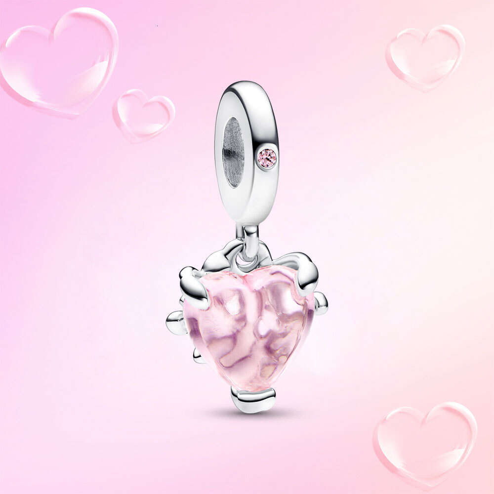 Bicolor Charms For Women Original Sier Plated Bracelet Ladybug Love Lock Moment Pendant Gift Beads Diy Jewelry Perline Red