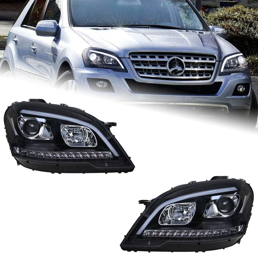 For Benz W164 Headlights 2009-2012 ML350 ML400 ML500 Headlights Fog Lights Daytime Light DRL LED Turning Signal