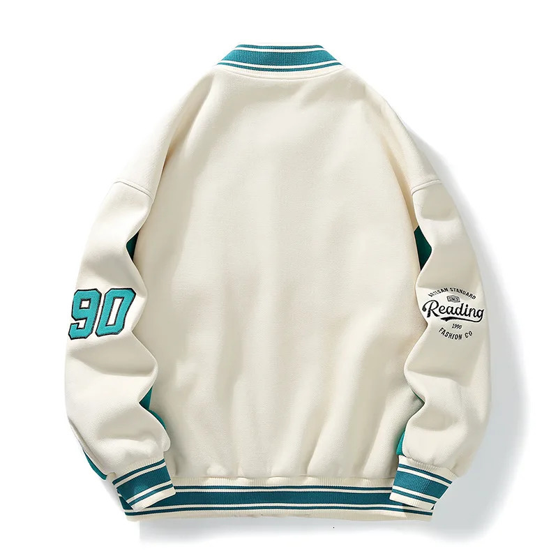 Embroidery Letter Pilot Baseball Jacket Men Hip Hop Streetwear PU Leather Varsity Bomber Jacket Women Harajuku Loose Coats 240124