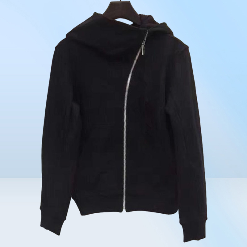 Men039s Hoodies Wizard Hat Oblique Zipper Punk Rock Hiphop Streetwear Gothic Style Diagonal Zip Up Black Cloak Hoodie Jacket Fo