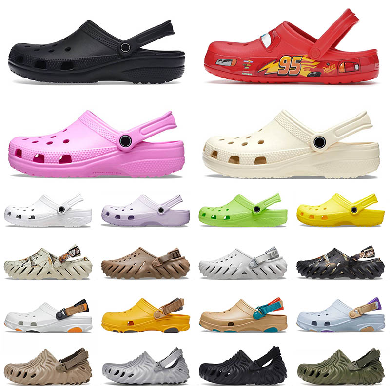 platform designer men women kids croc charms sandals buckle salehe bembury top fashion slides sandal triple black white classic outdoor slippers m4-m13
