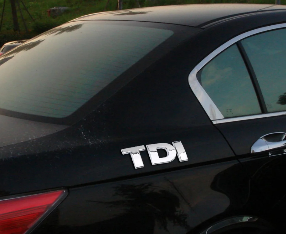 Decal Reflective Turbo Direct Injection for VW Golf JETTA PASSAT MK4 MK5 MK6 Car Sticker 3D Metal Emblem Badge TDI Logo