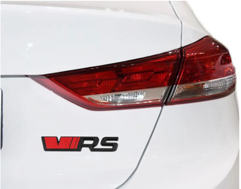 Metal VRS Logo Emblem Badge Car Styling Trunk Body Grills Badge For Skoda Octavia Kamiq Kodiaq Karoq RS Superb Fabia Rapid