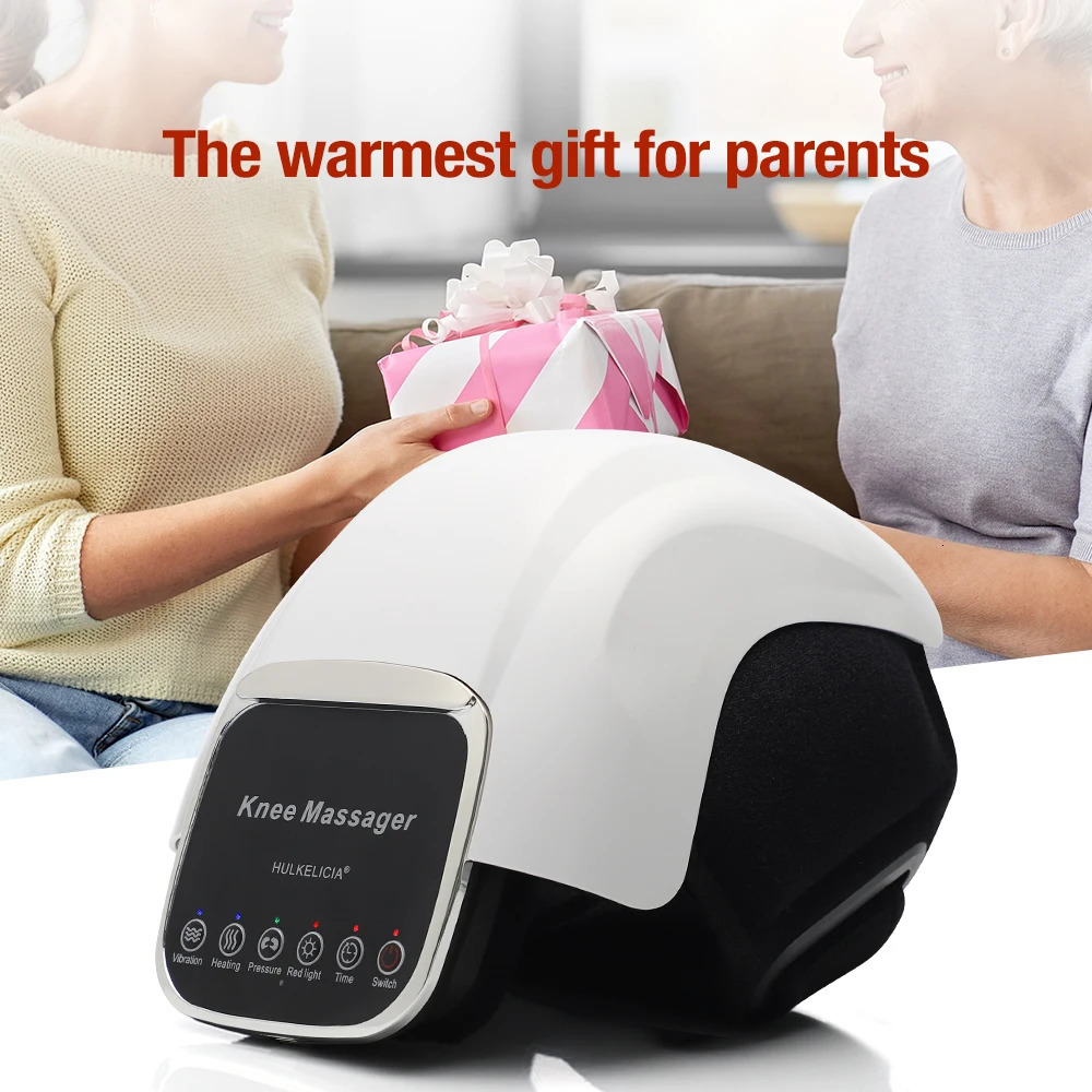 Electric Heating Knee Massager Vibrating Compress Airbag Massage Red Light Joint Arthritis Relaxing Device 240122