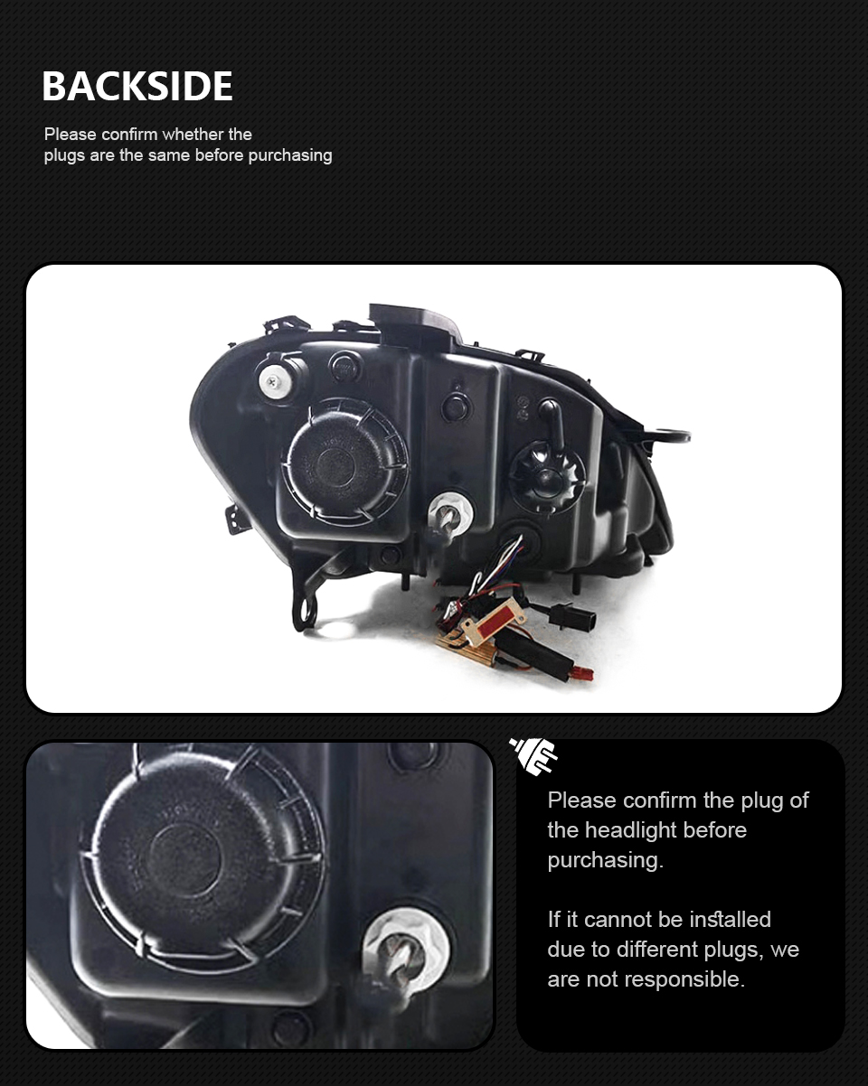 For Benz W164 Headlights 2009-2012 ML350 ML400 ML500 Headlights Fog Lights Daytime Light DRL LED Turning Signal