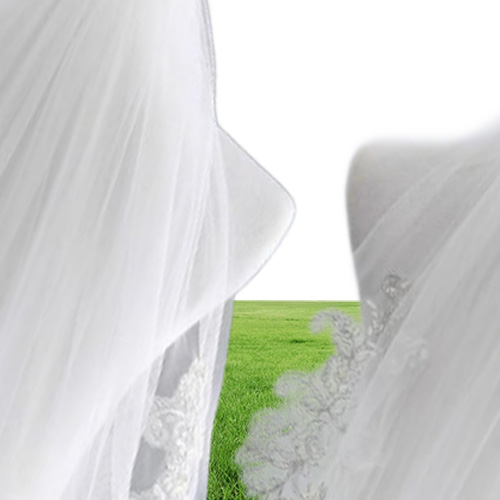 Women039s 2 Tier Spark Bridal Pearl Wedding Veil With Comb New Lace Edge Short Bridal Veil Fashion Elbow Length Wedding Accesso