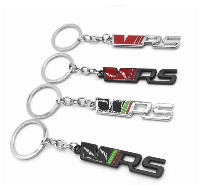 Metal Car Keychain Keyring Key Chain Ring Emblem Holder for Skoda VRS Octavia Kamiq Kodiaq Karoq RS Superb Fabia Rapid Favorit
