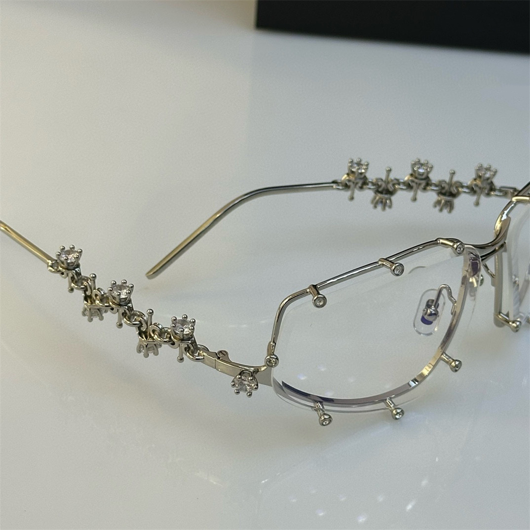 Optical Eyeglasses For Men Women Retro Designer GM Fashion Dia Jewelry Glasses Frame Detailed Elasticity Oval Style Anti-Blue Light Lens Plate With Bo