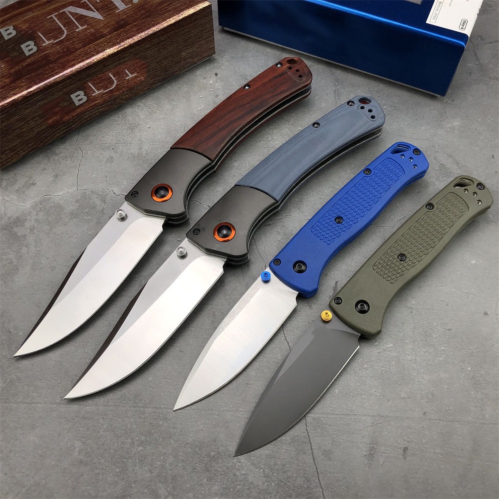 BM 15080-2 Hunt Crooked River / 535 Bugout Folder Knife 4/ S30V Clip Point Blade G10 Handles Tactical Hunt Camp Pocket Knives BM 15017 940 943