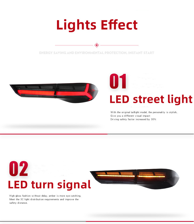 Full LED Taillight Assembly for Tyumpchi Empow 20 22-2023 Rear Reversing Highlight Brake Lights Auto Signal Lamp