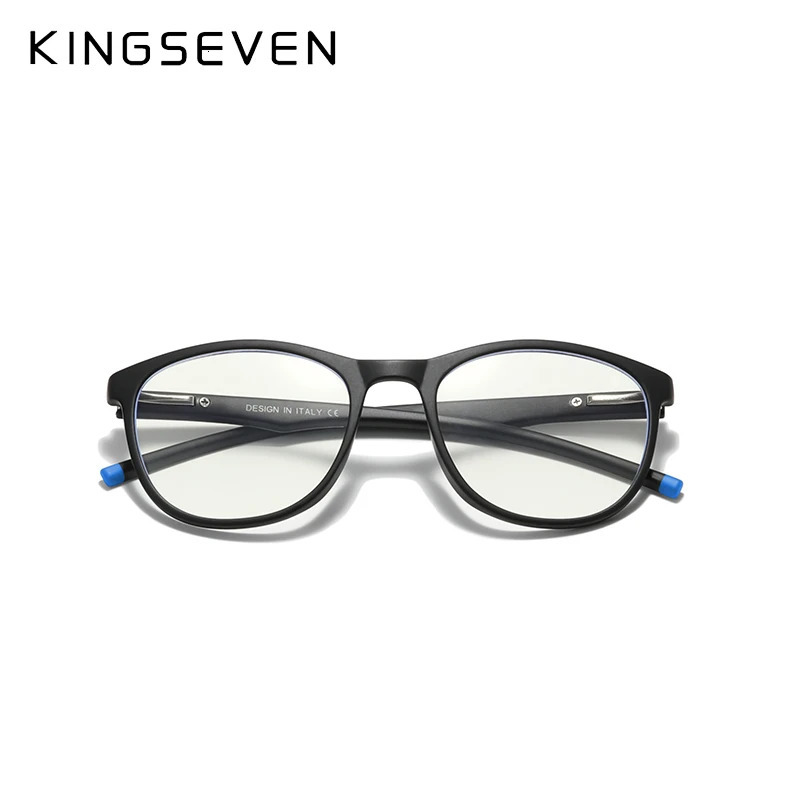KINGSEVEN 2023 Anti Blue Light Optical Glasses For Women Men Radiation Ray Blocking Blocker Computer Gaming Eyeglasses Frames 240118