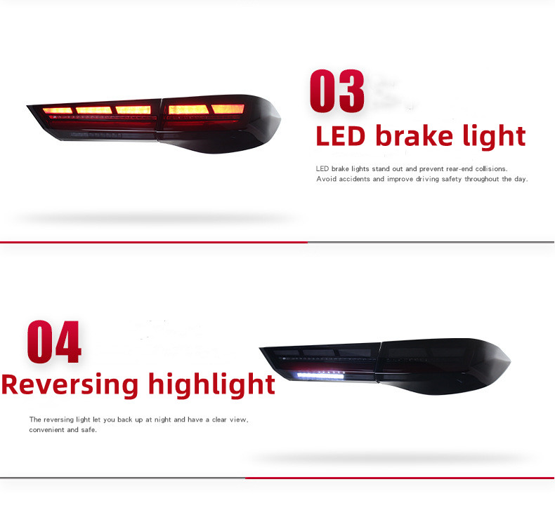 Full LED Taillight Assembly for Tyumpchi Empow 20 22-2023 Rear Reversing Highlight Brake Lights Auto Signal Lamp