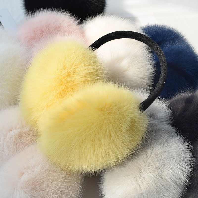 Fox Hair Earmuffs Large Fur Hair Earmuffs Cute Student Ear Hair Earmuffs Warm and Cold Protection Earmuffs in Winter 230919
