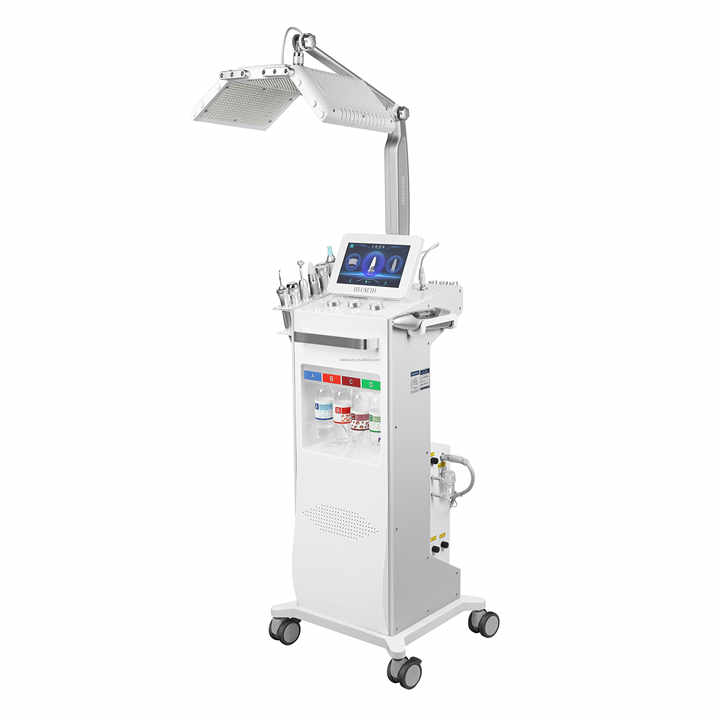 New Model Water Capsule 10 in 1 Microdermabrasion Oxygen Jet Facial Exfoliating Wrinkle Remover Photodynamic 4 Colors LED Mesotherapy Dermabrasion Mac
