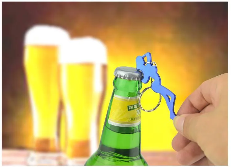 1200PCS Creative Multi Function Openers Sexy Girl Shaped 2 in 1 Aluminum Alloy Beer Bottle Opener Keychain Ornaments 012