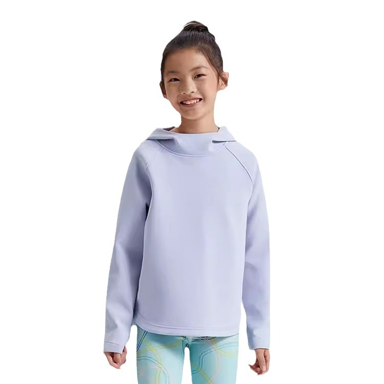Kids Yoga Hoodie Girls Sweatershirt Coat Fleece Girl Boy Fintness Children Pullover Keep Warm 818