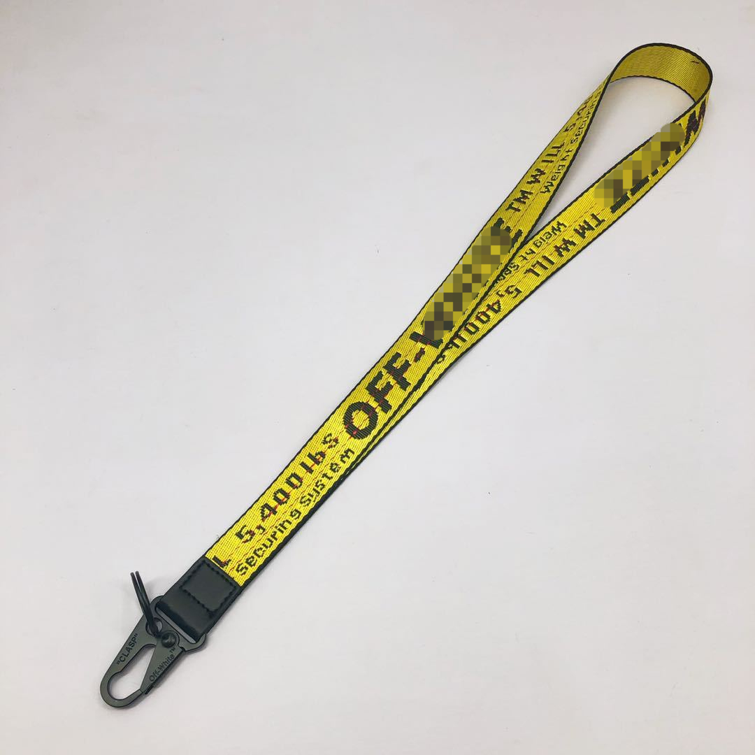 Trendy Brand Canvas Lanyards Mobile Phone Pendant Simple Woven Strap Car Keychains Multi-purpose Wrist Strap Accessory