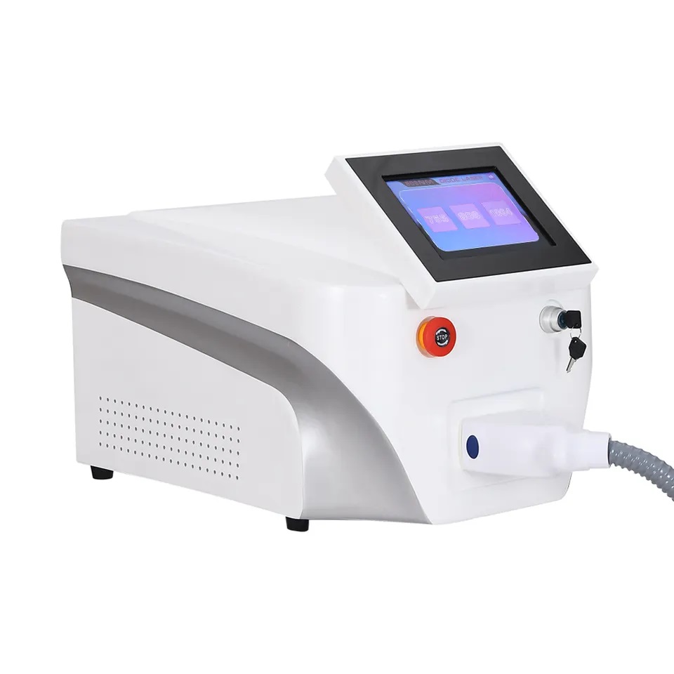 Diode Laser HIGH quality 3 Wavelengths 755 808 1064nm desktop Hair Removal Machine Skin rejuvenation Professional Painless Hair Remove Beauty