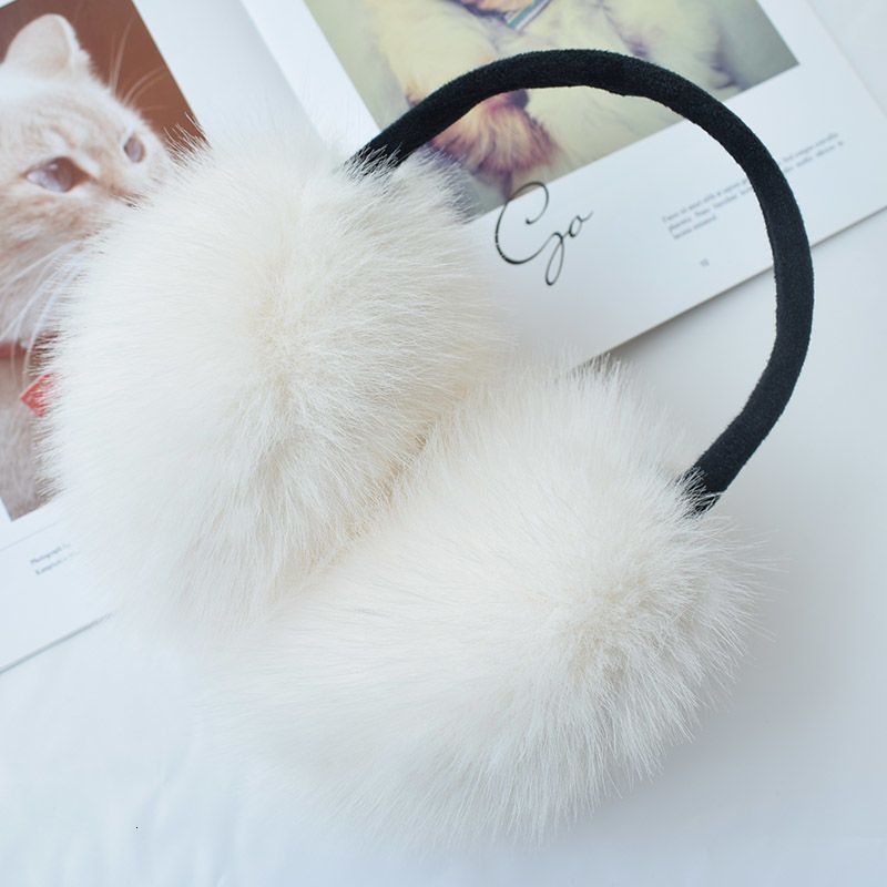 Fox Hair Earmuffs Large Fur Hair Earmuffs Cute Student Ear Hair Earmuffs Warm and Cold Protection Earmuffs in Winter 230919