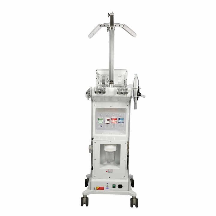 New Model Water Capsule 10 in 1 Microdermabrasion Oxygen Jet Facial Exfoliating Wrinkle Remover Photodynamic 4 Colors LED Mesotherapy Dermabrasion Mac