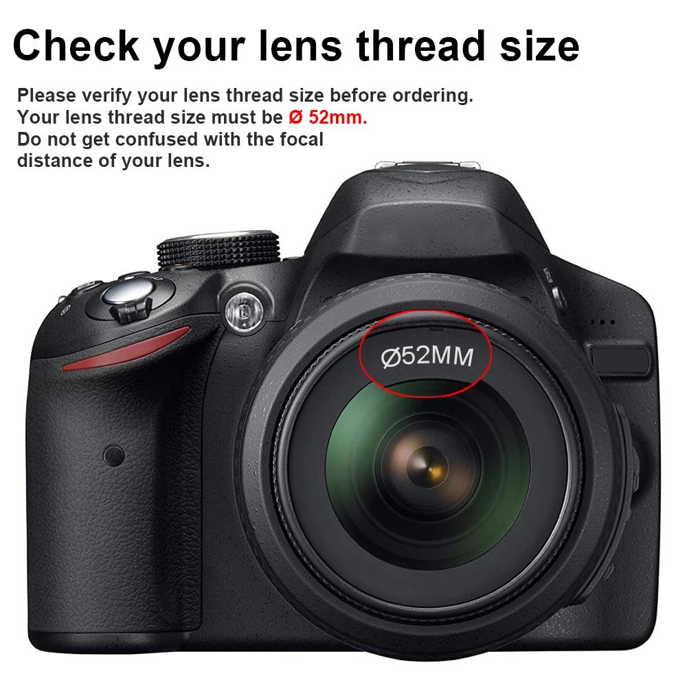 0.43x Professional HD Wide Angle Additional Camera Lens with Macro Portion 49mm 52mm 55mm 58mm For Canon Nikon D7100 D7000 D5600 D5300 D5200 Sony Pent