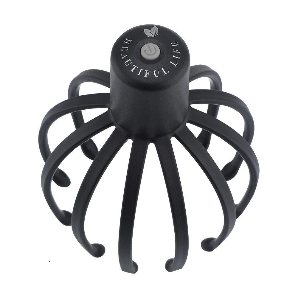Electric Octopus Claw Scalp Massager Hands Free Therapeutic Head Scratcher Relief Hair Stimulation Rechargable Stress 240118