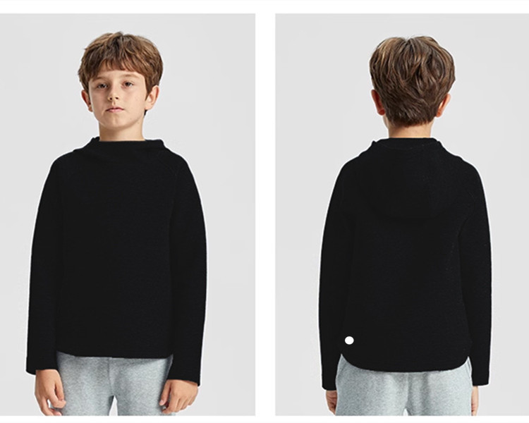 Kids Yoga Hoodie Girls Sweatershirt Coat Fleece Girl Boy Fintness Children Pullover Keep Warm 818